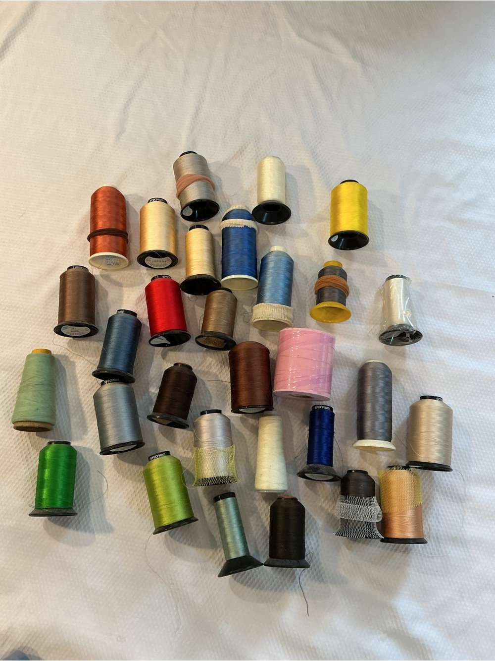 Mixed embroidery Sewing Thread Spool Lot - Multicolor